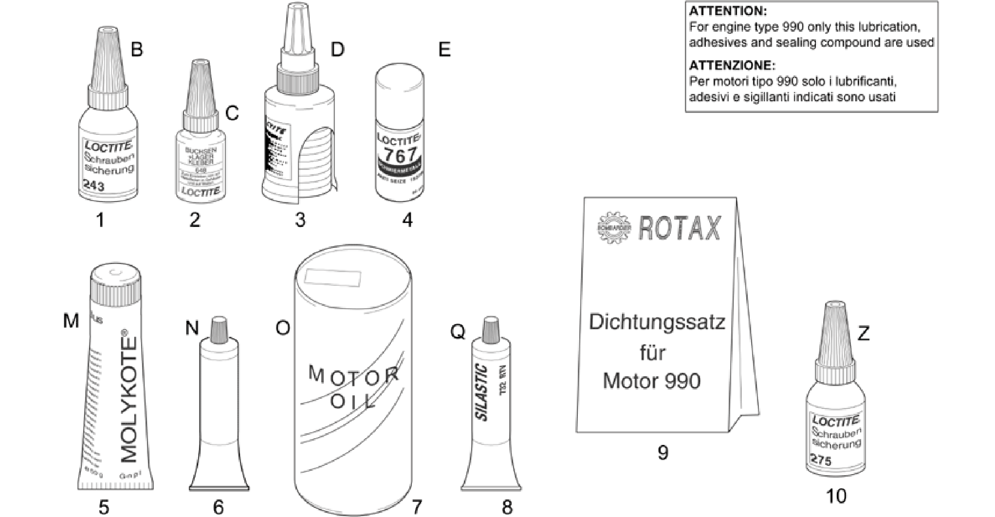 Sealing and lubricating agents