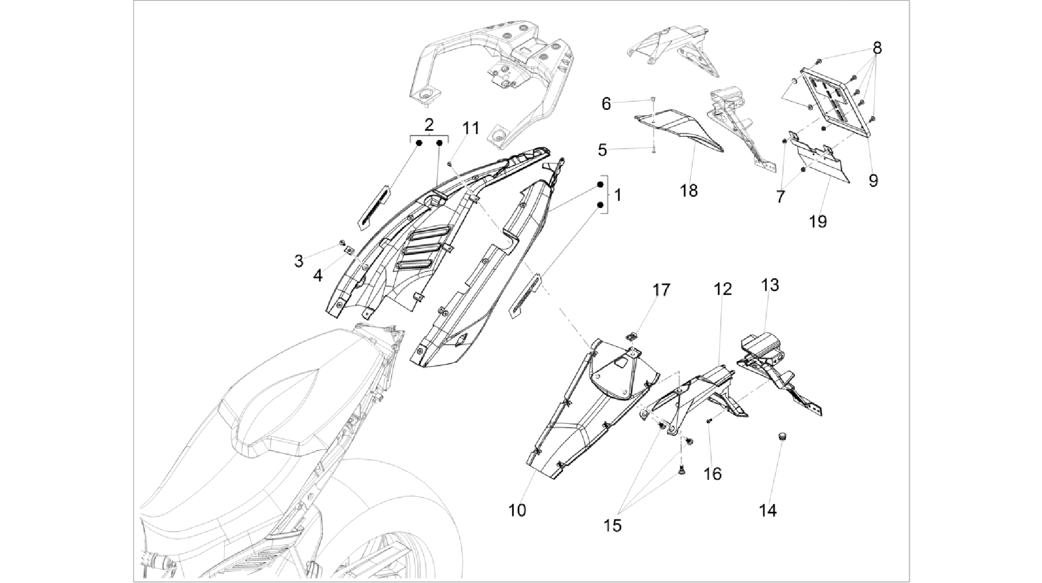 Rear body