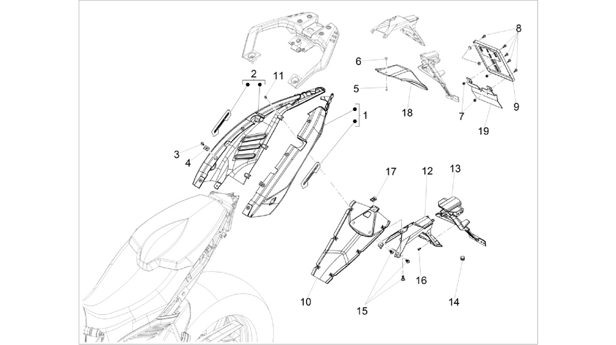 Rear body