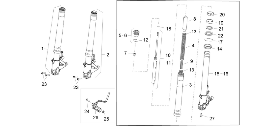 Front fork Sachs