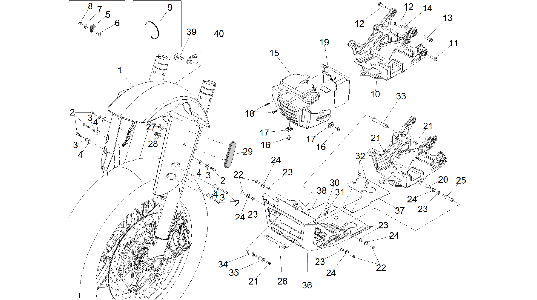 Front mudguard-Pillar