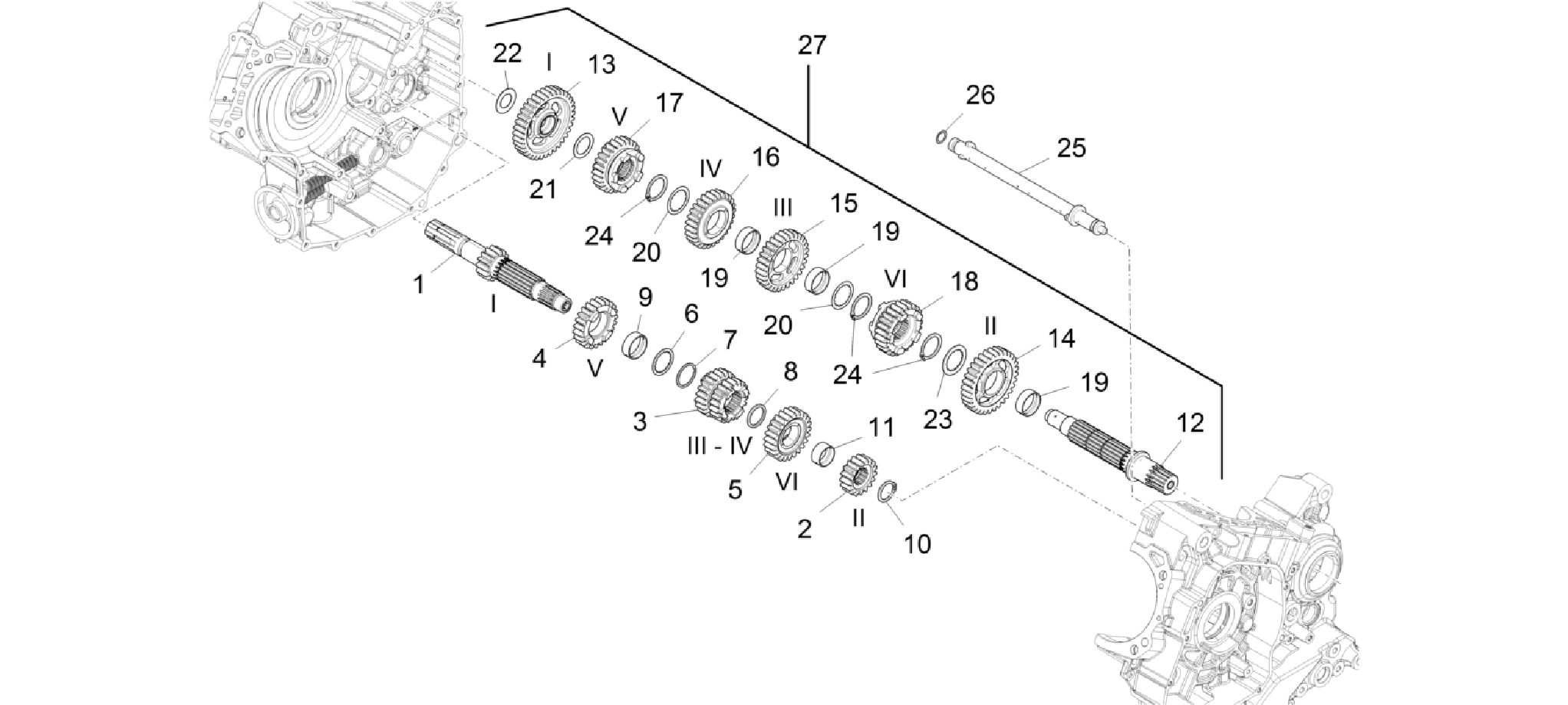 Gear box - Gear assembly