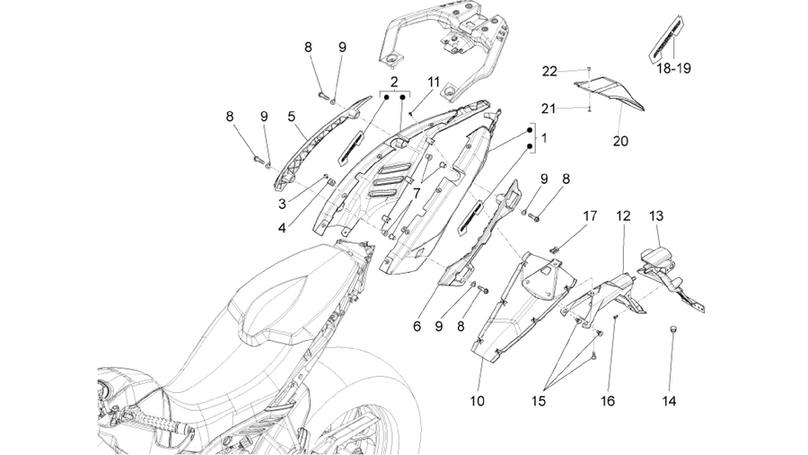 Rear body