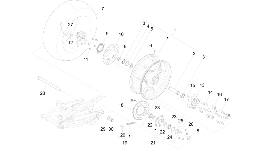 Rear wheel