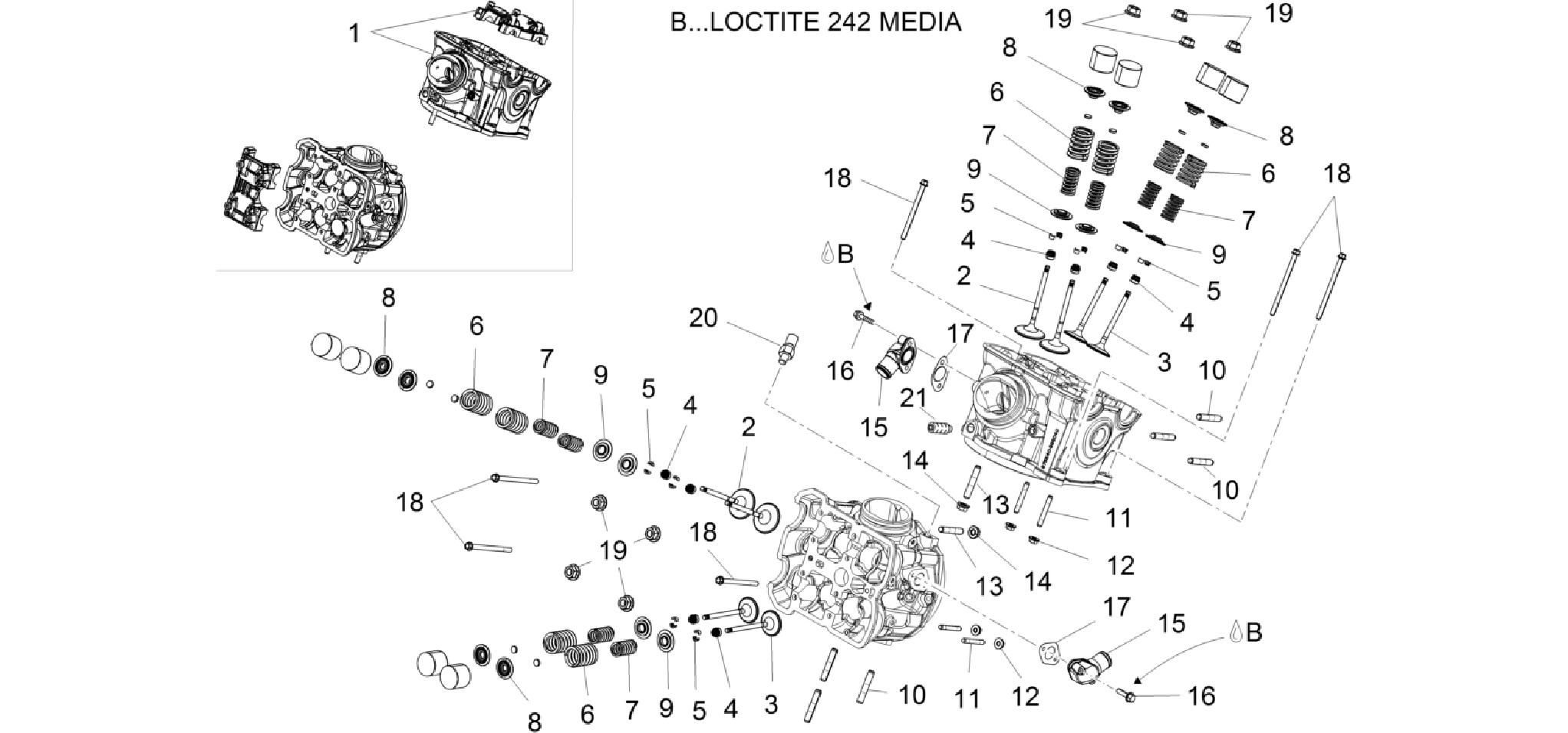 Cylinder head - valves