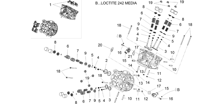 Cylinder head - valves