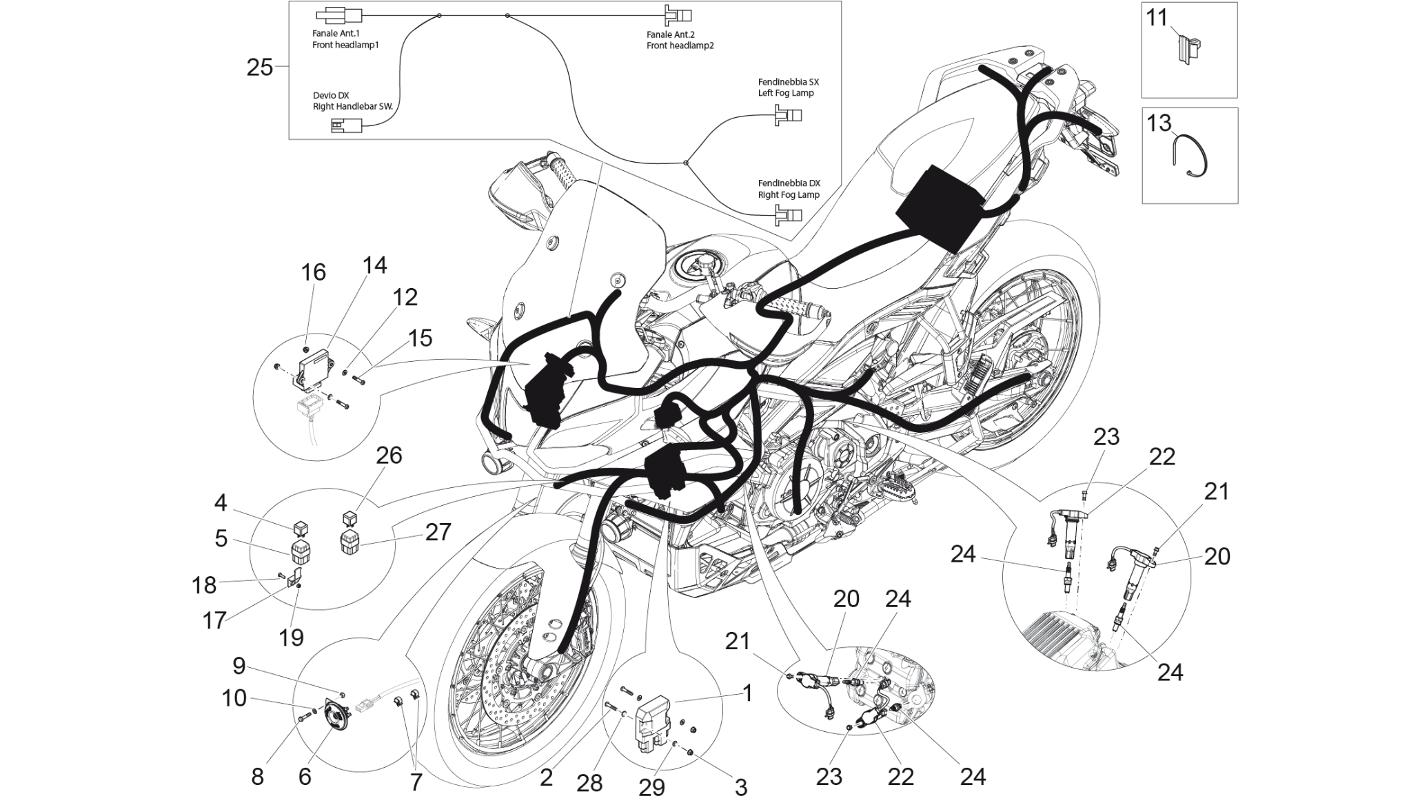 Front electrical system