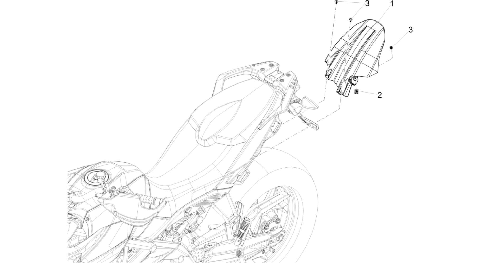 Rear mudguard