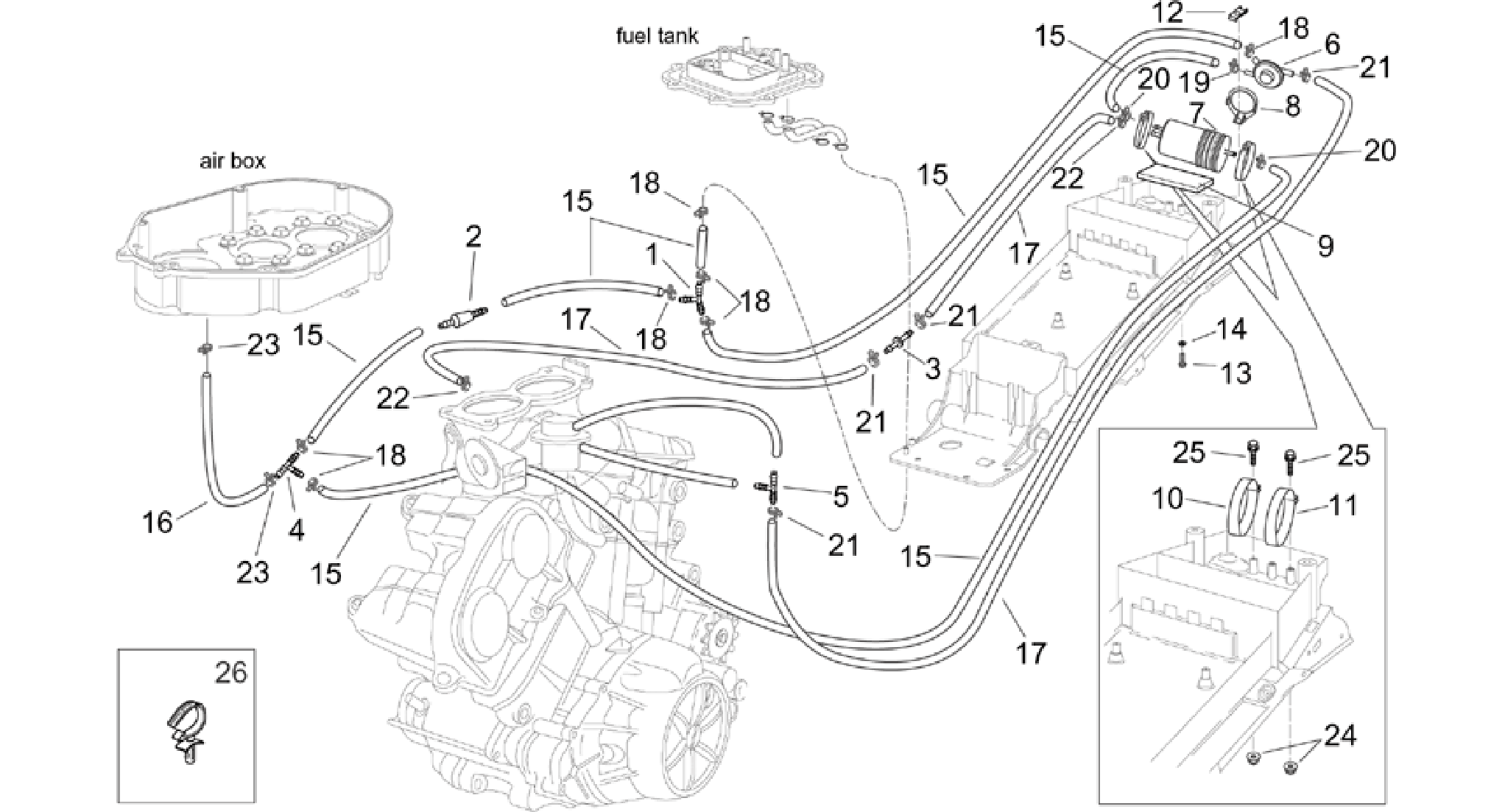 Fuel vapour recover system