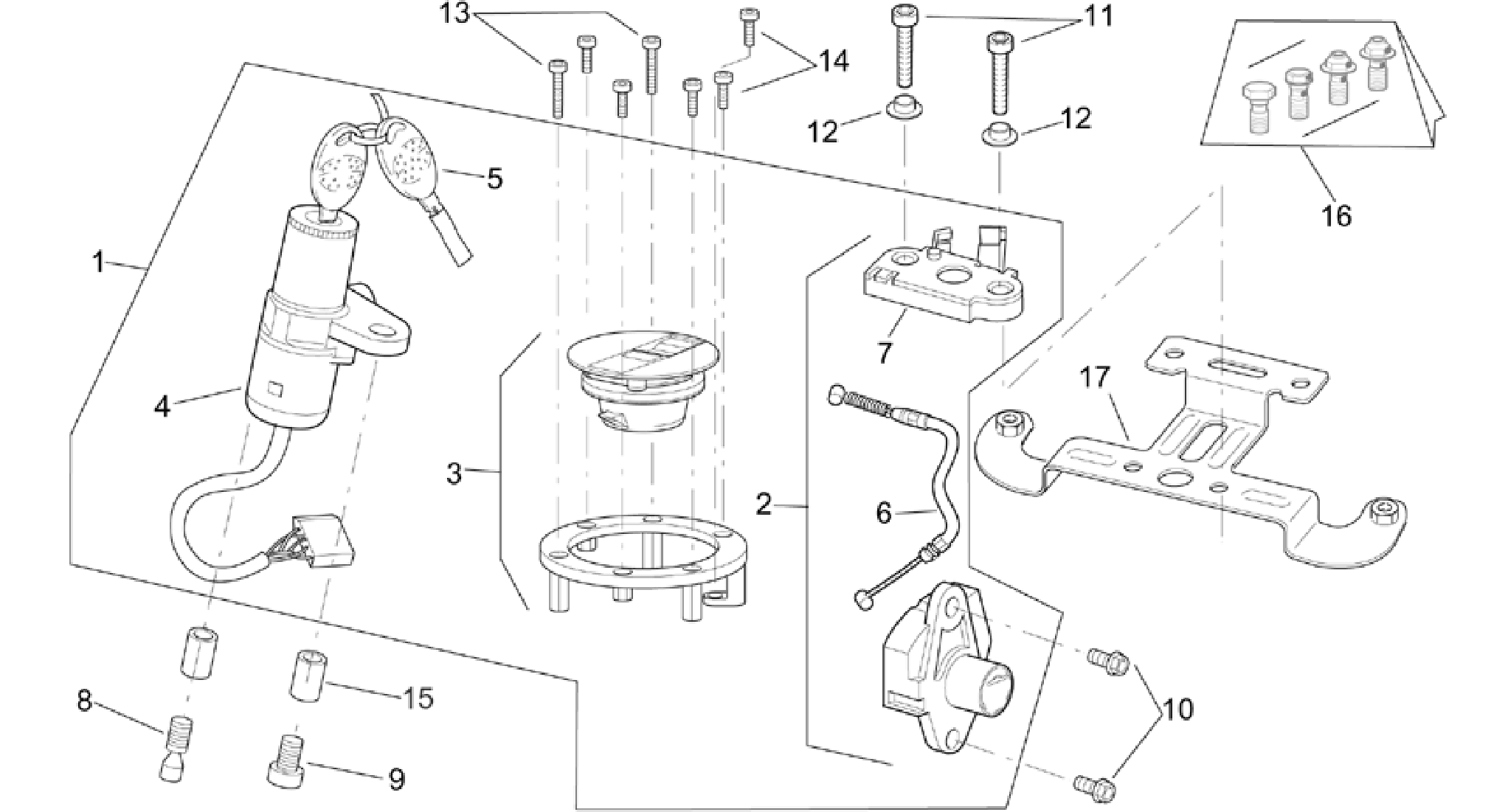 Lock hardware kit