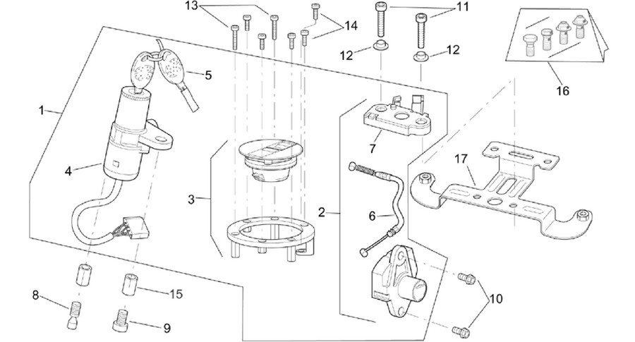 Lock hardware kit