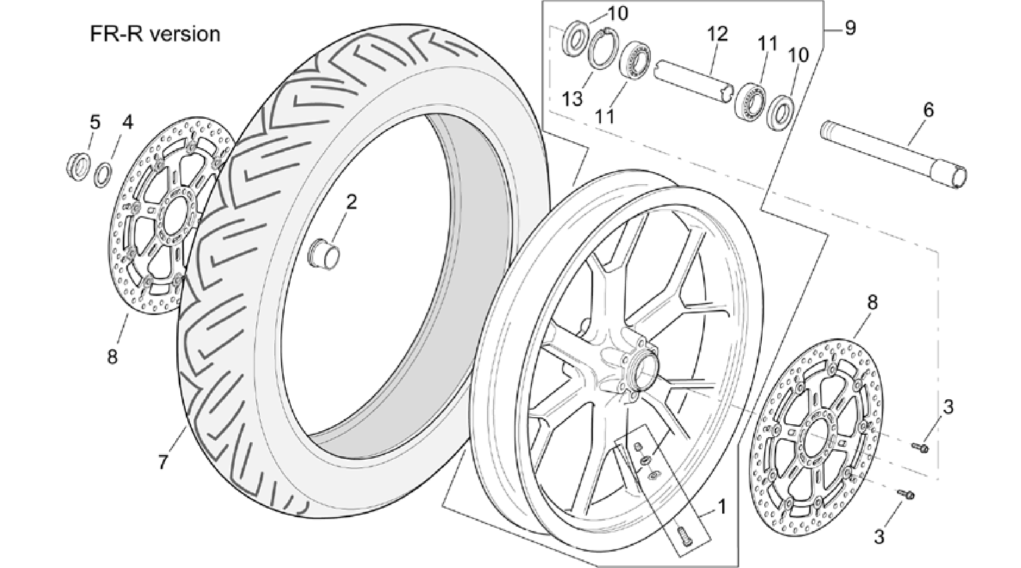 R-RF version front wheel