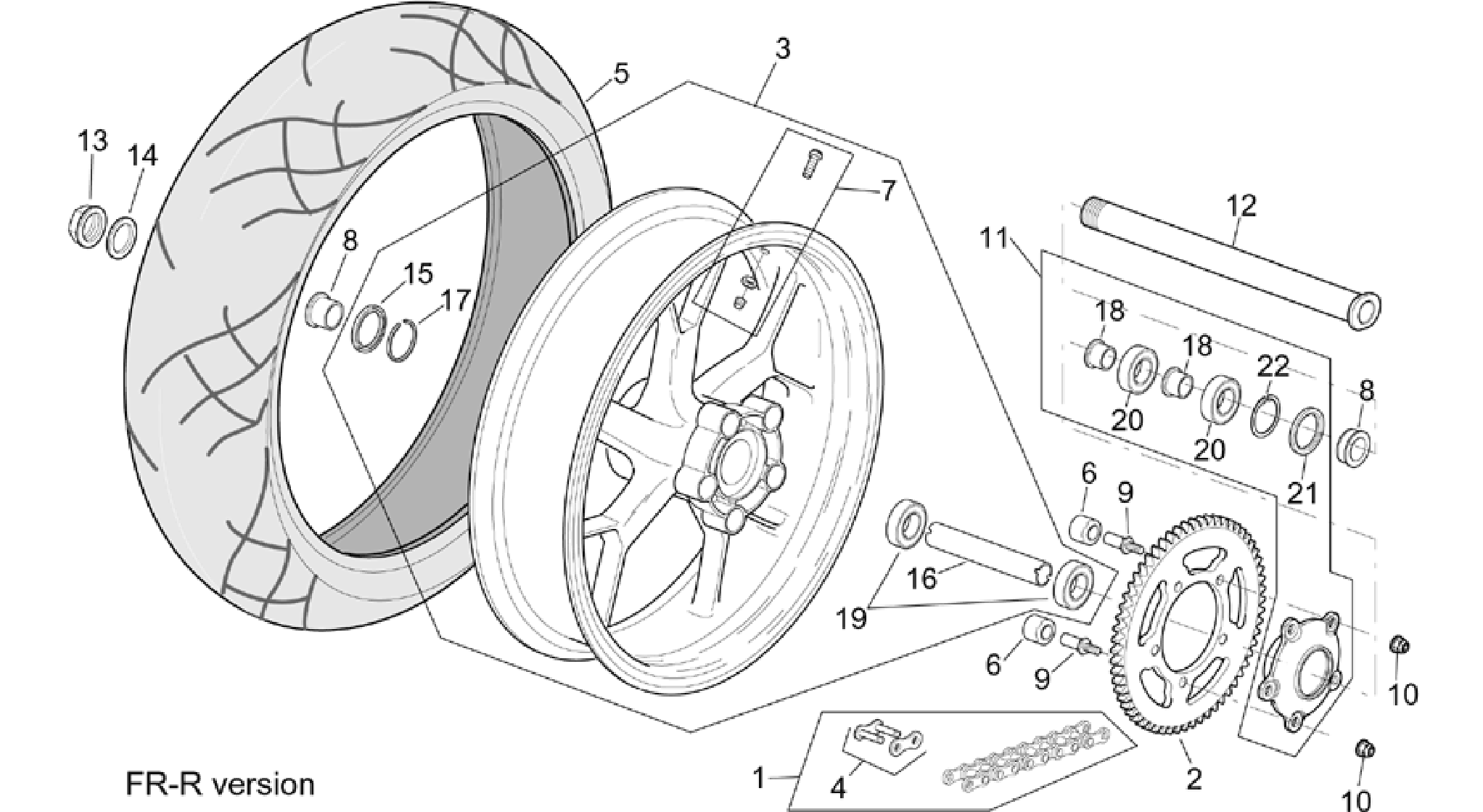 R-RF version rear wheel