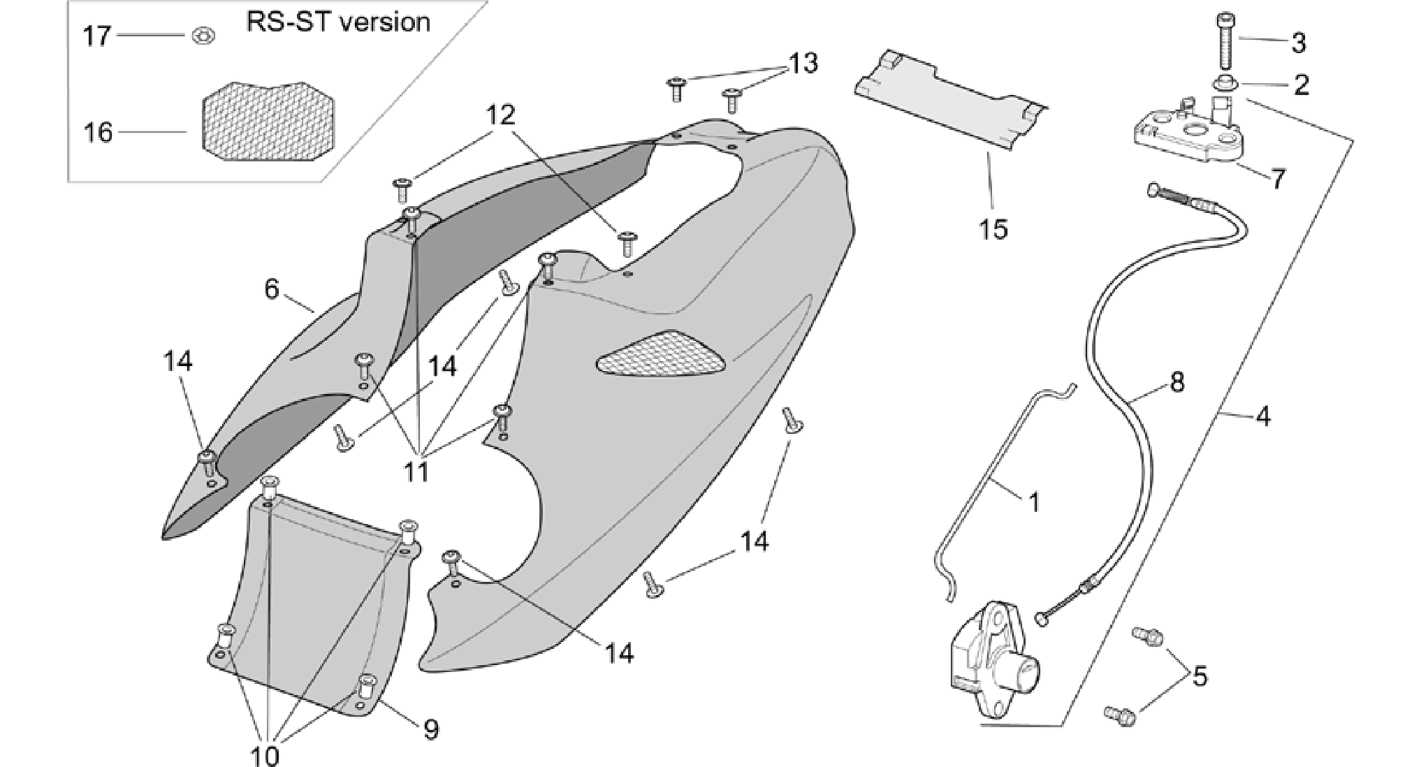 Rear body - Rear fairing