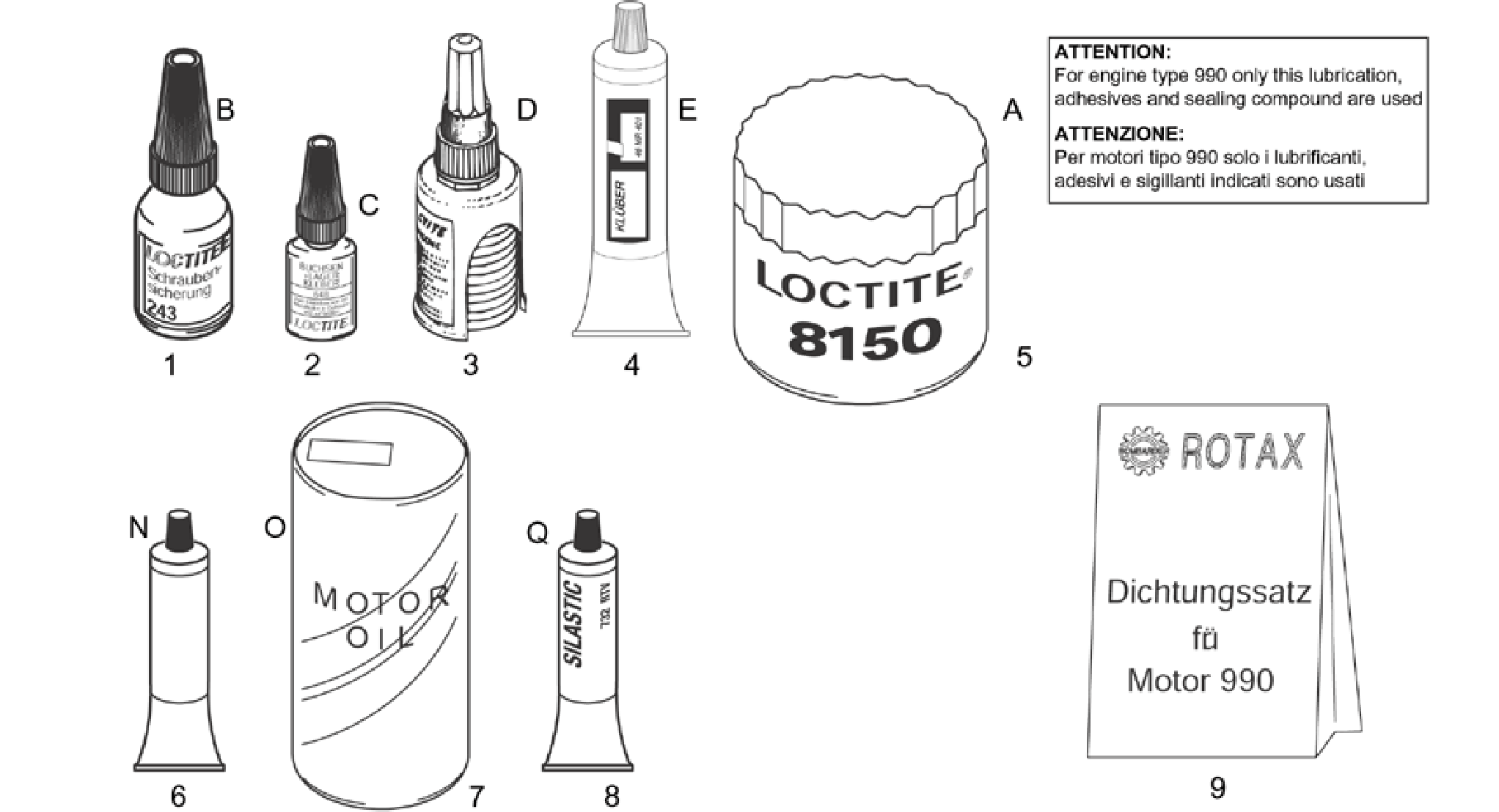 Sealing and lubricating agents