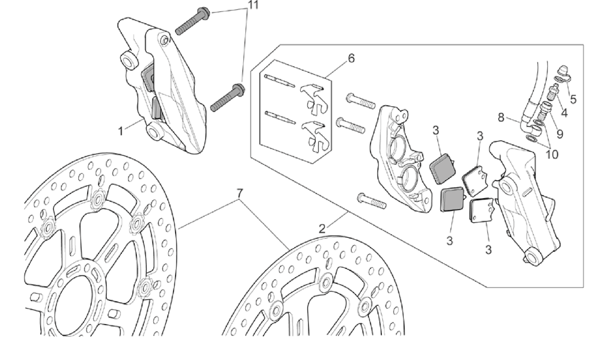 Front brake caliper