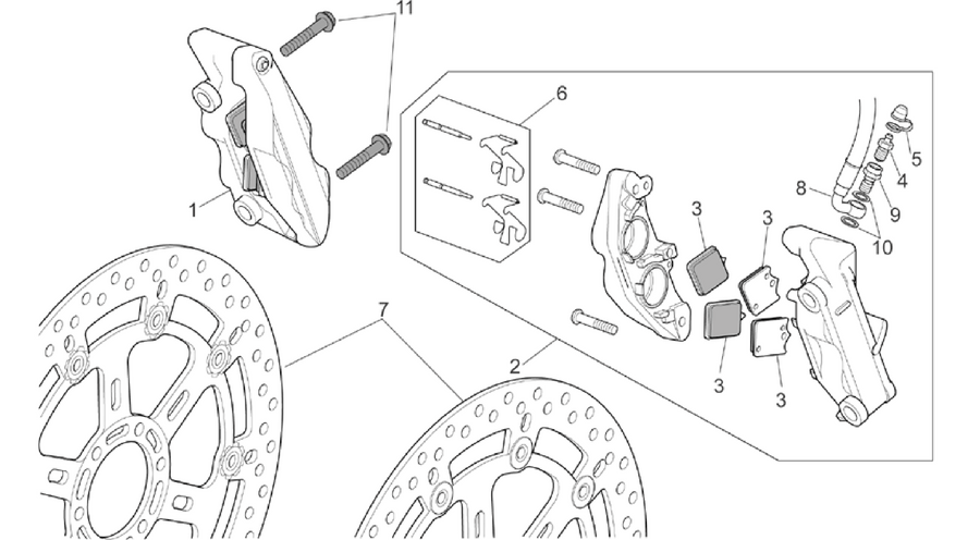 Front brake caliper