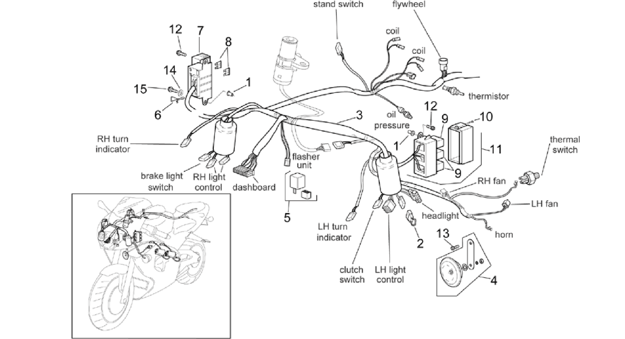 Front electrical system