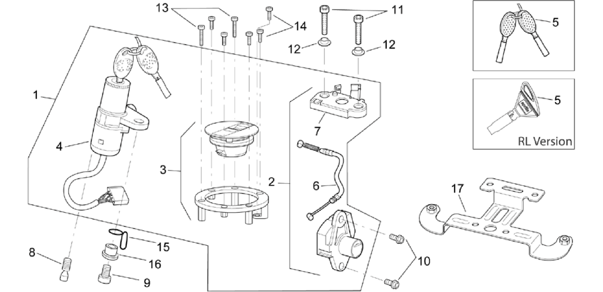 Lock hardware kit