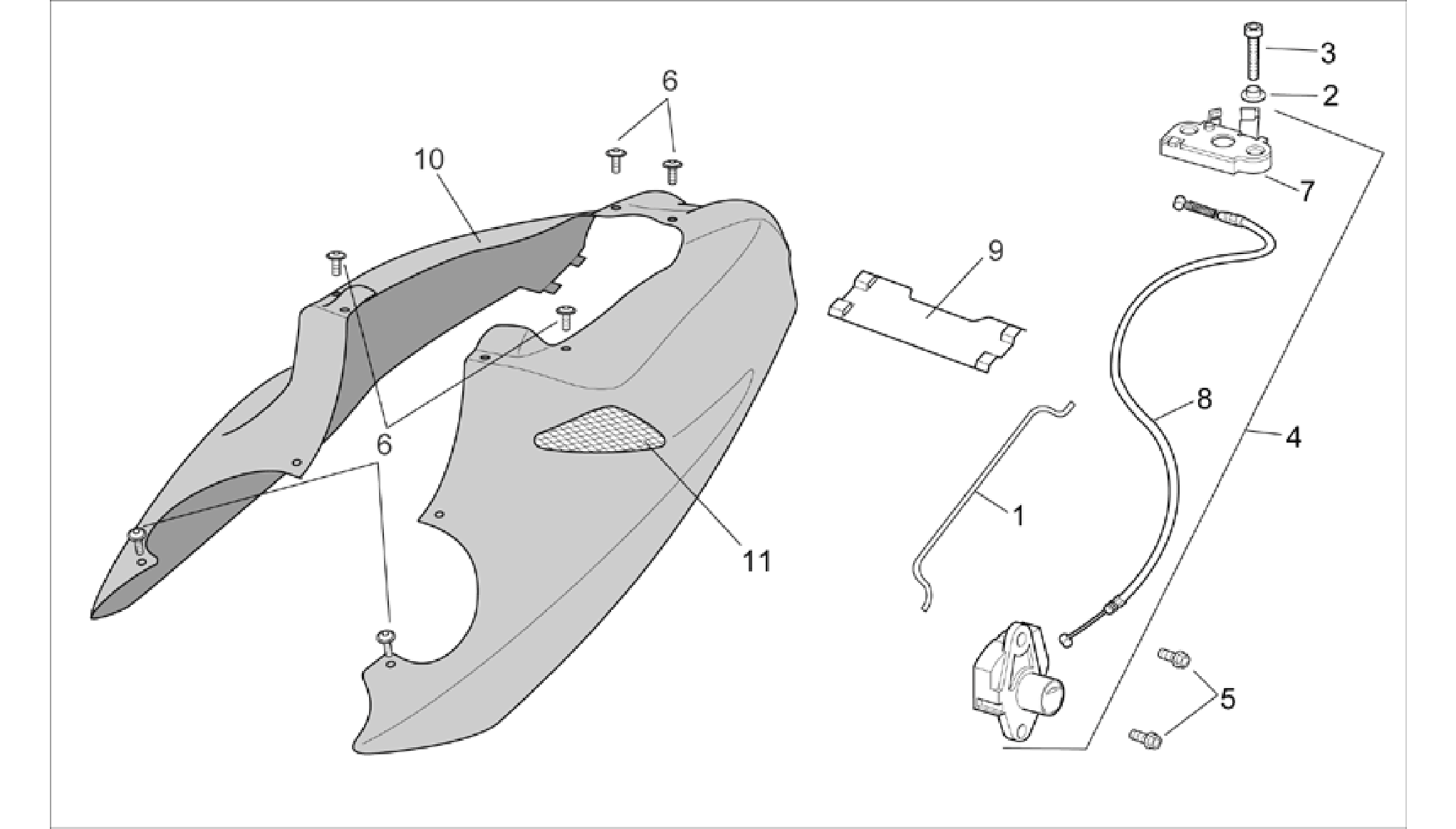 Rear body - Rear fairing