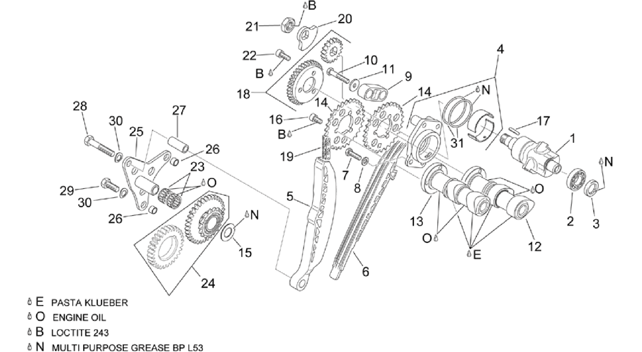 Rear cylinder timing system