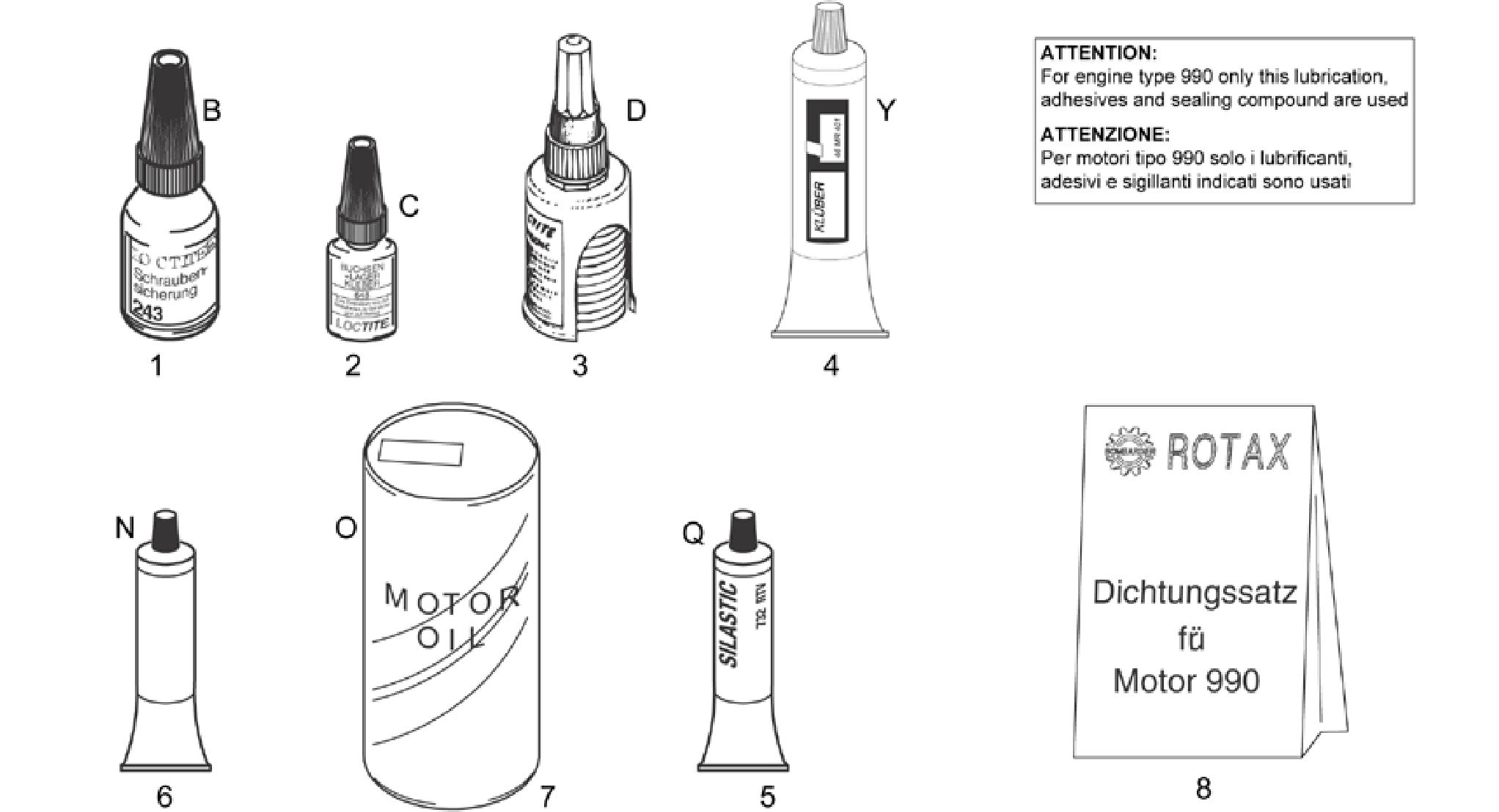 Sealing and lubricating agents