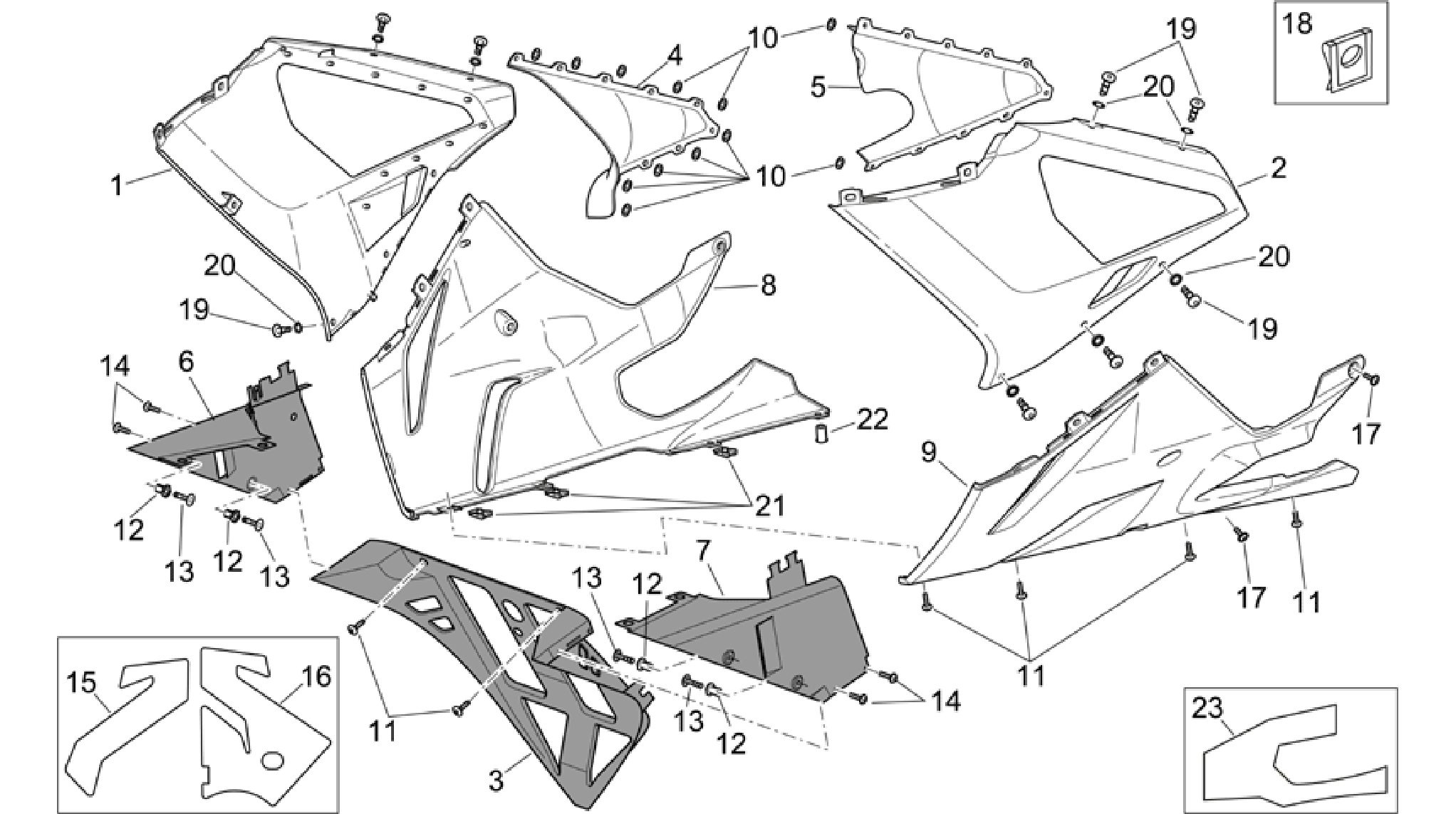 Front body - Fairings II