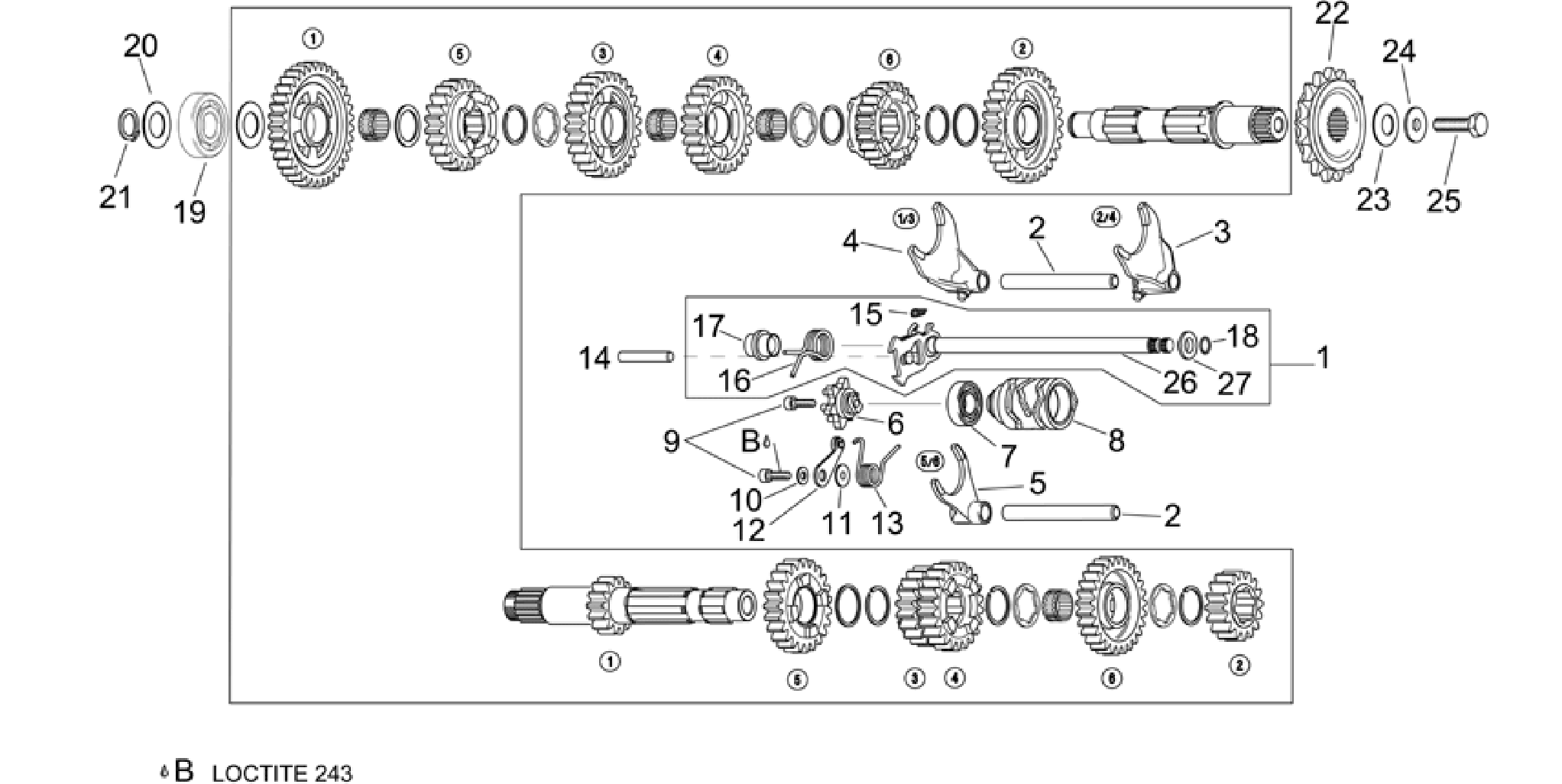 Gear box selector