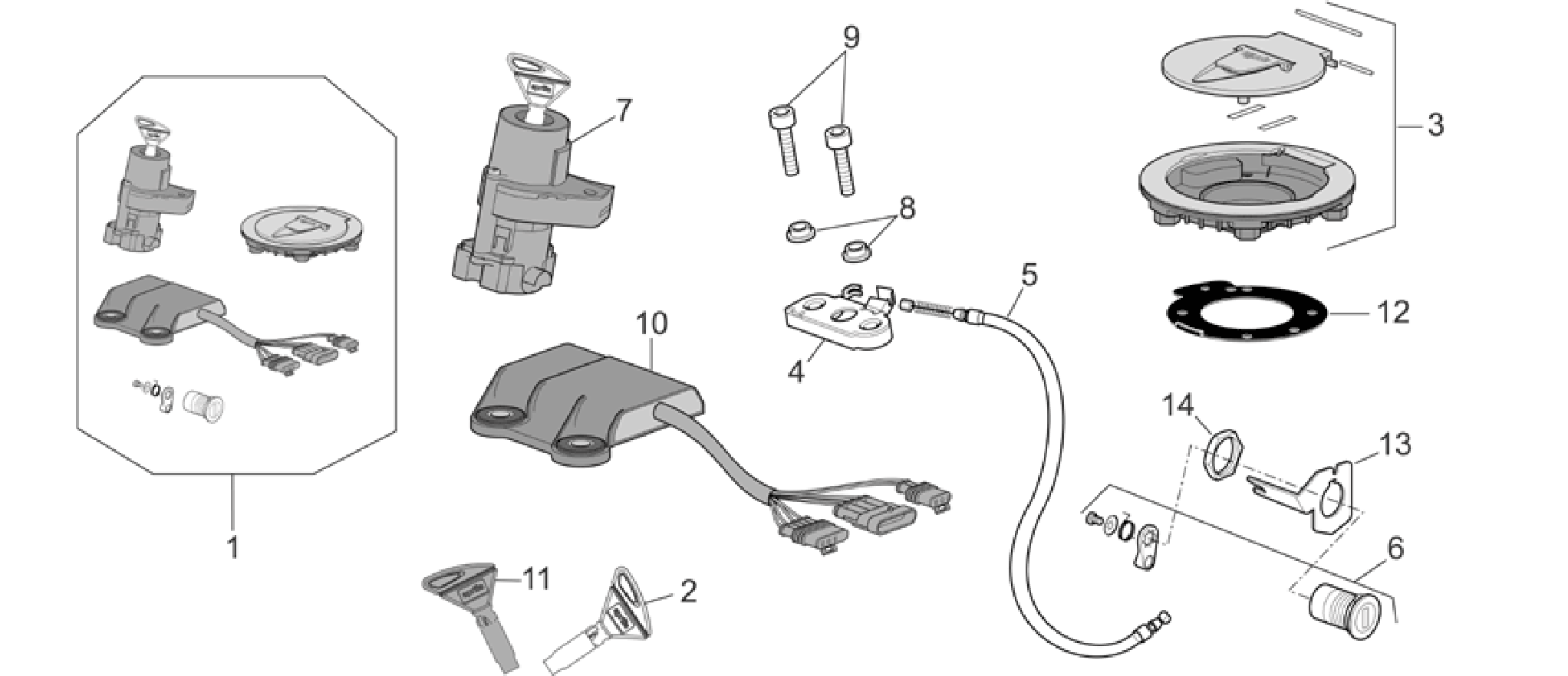 Lock hardware kit