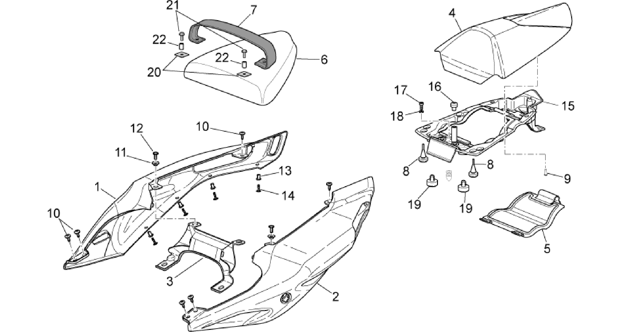 Rear body - Rear fairing II