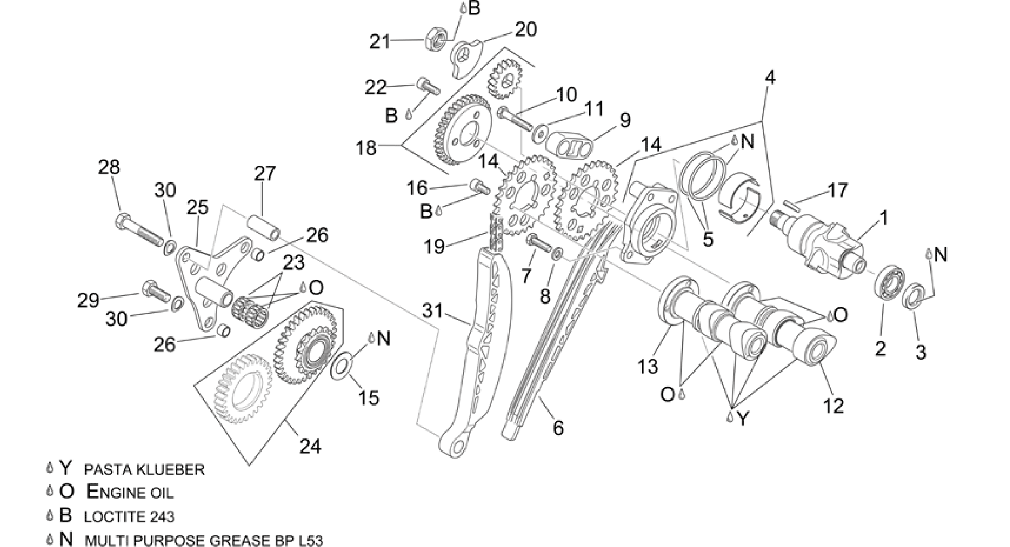 Rear cylinder timing system