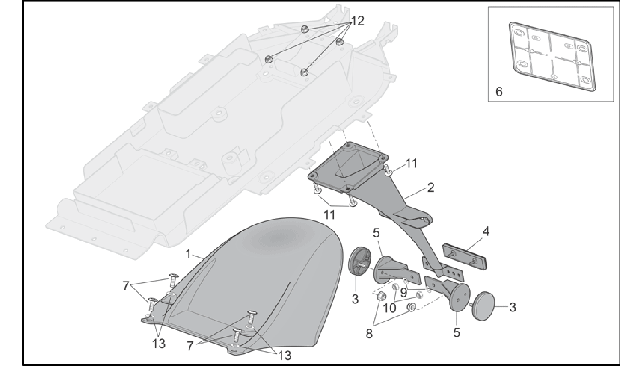 Rear mudguard
