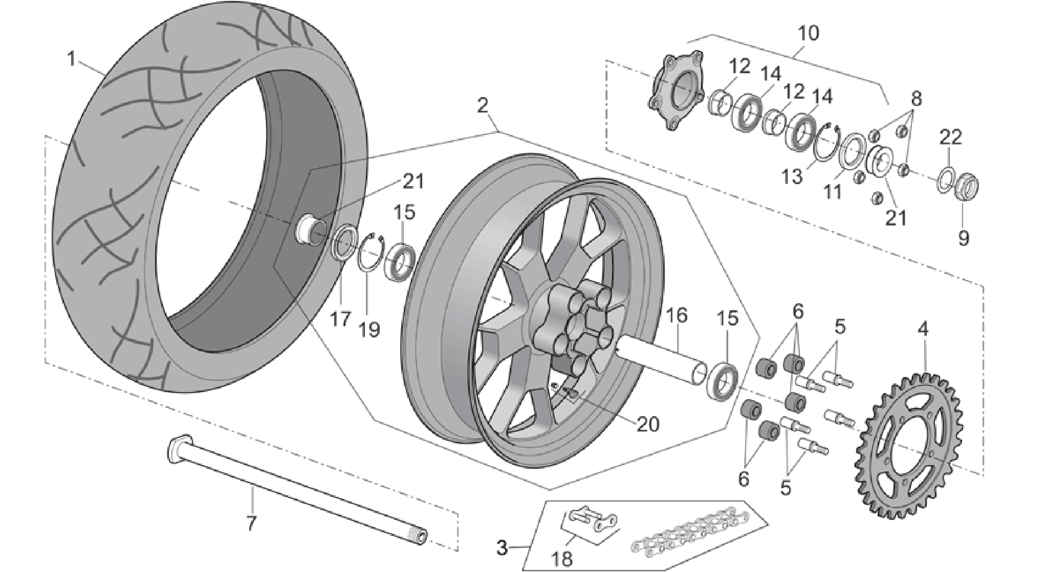 Rear wheel Factory - Dream I
