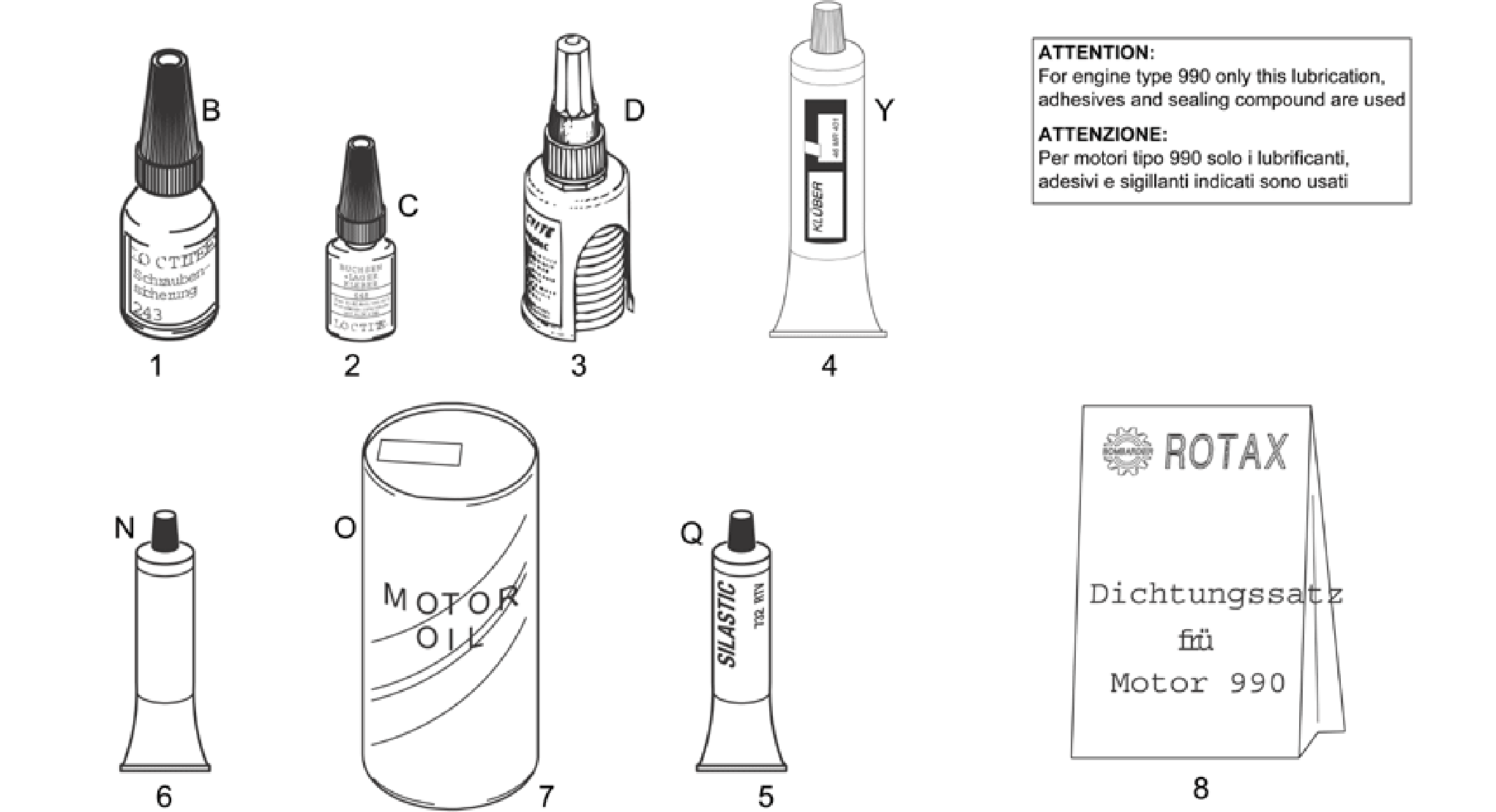 Sealing and lubricating agents
