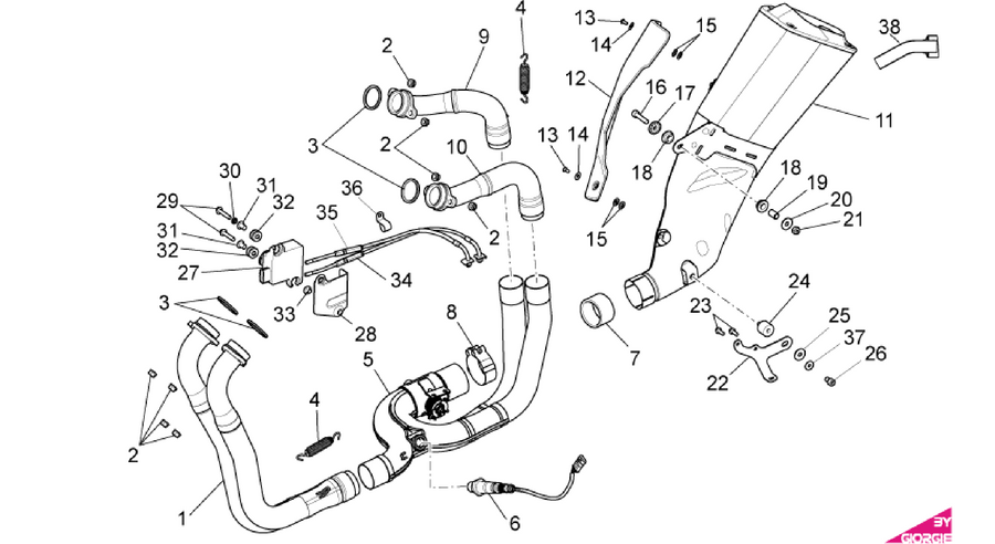 Exhaust pipe I