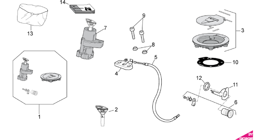 Lock hardware kit