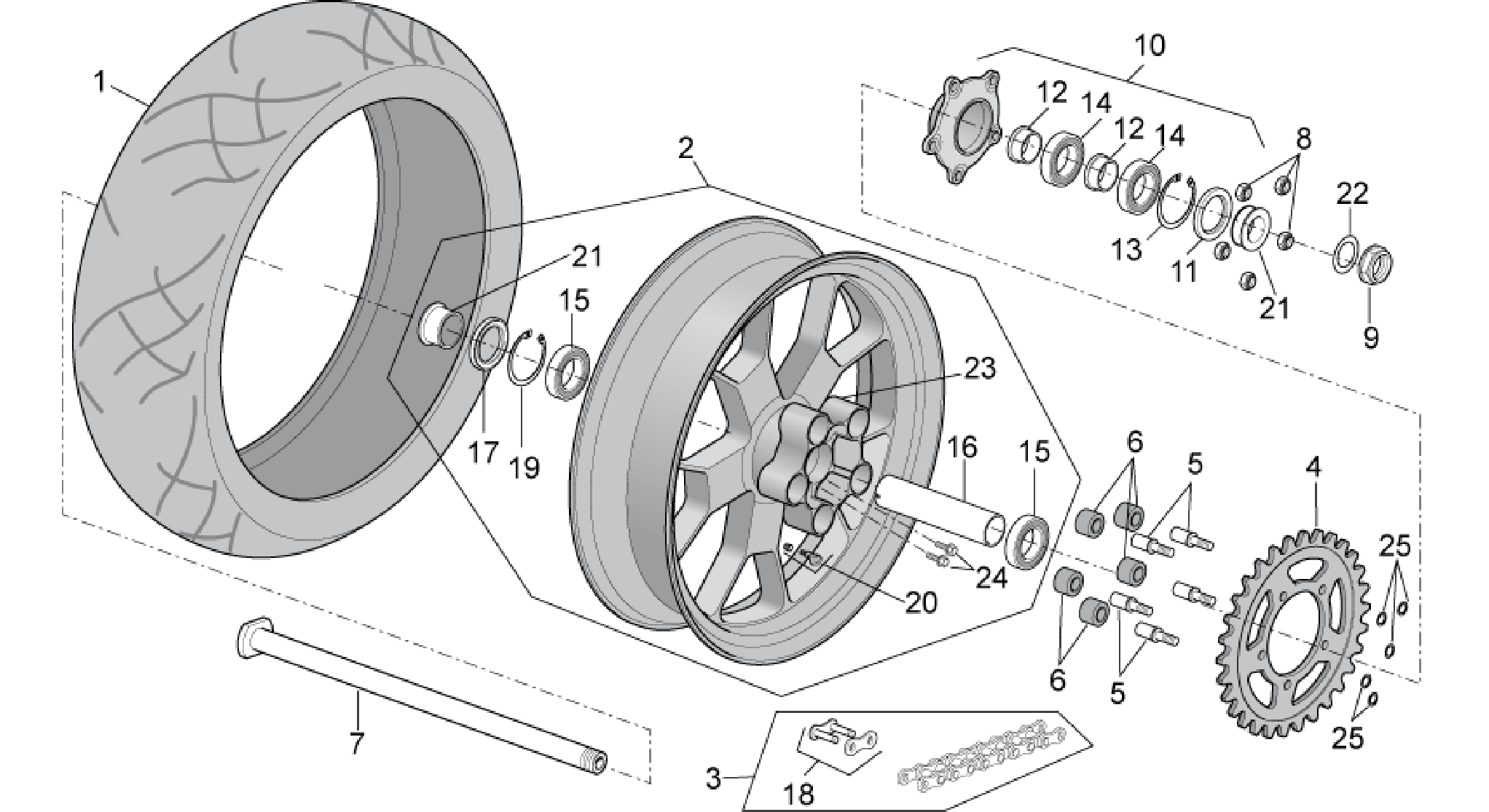 Rear wheel