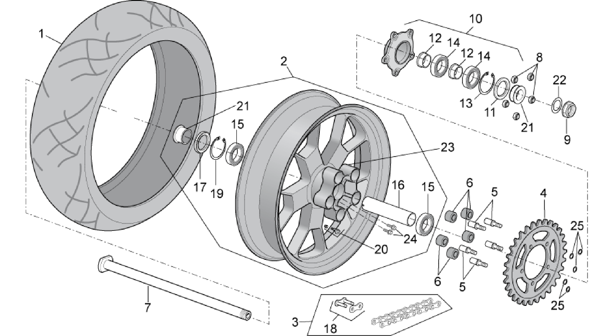 Rear wheel