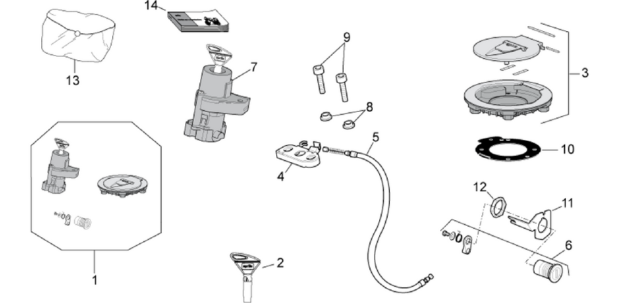 Lock hardware kit
