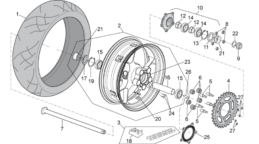 Rear wheel