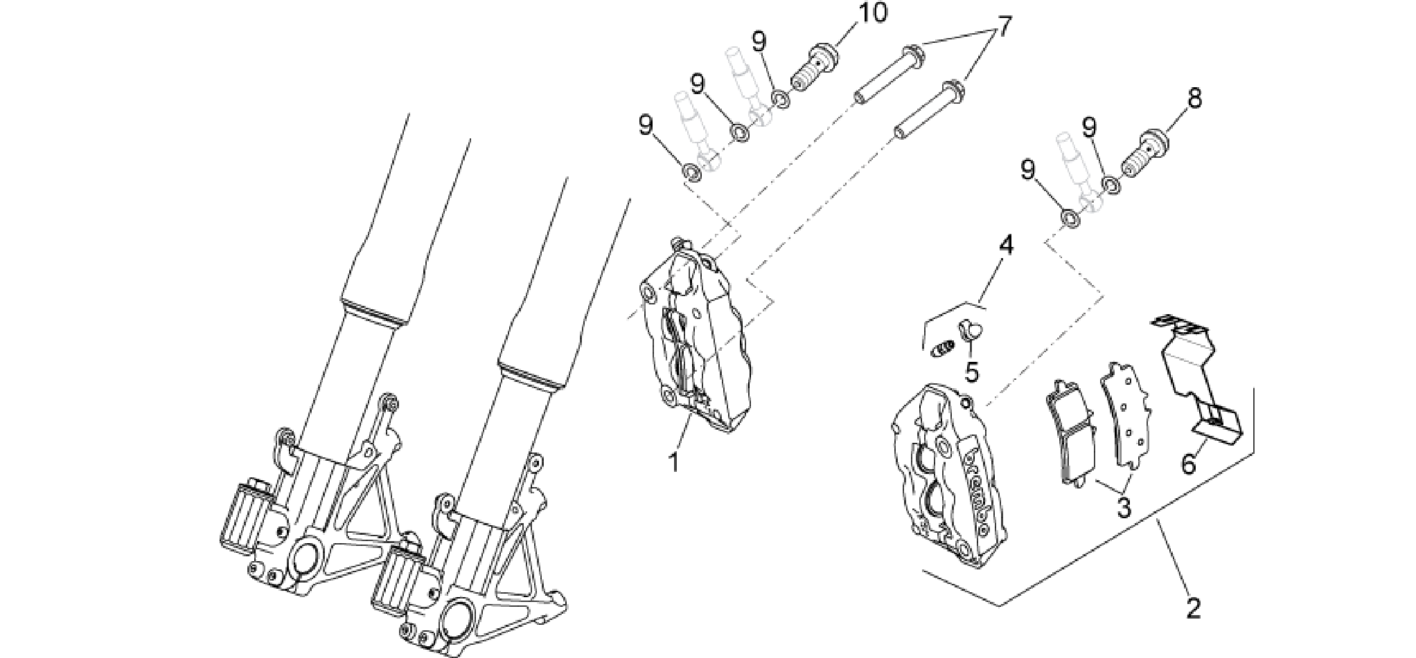 Front brake caliper