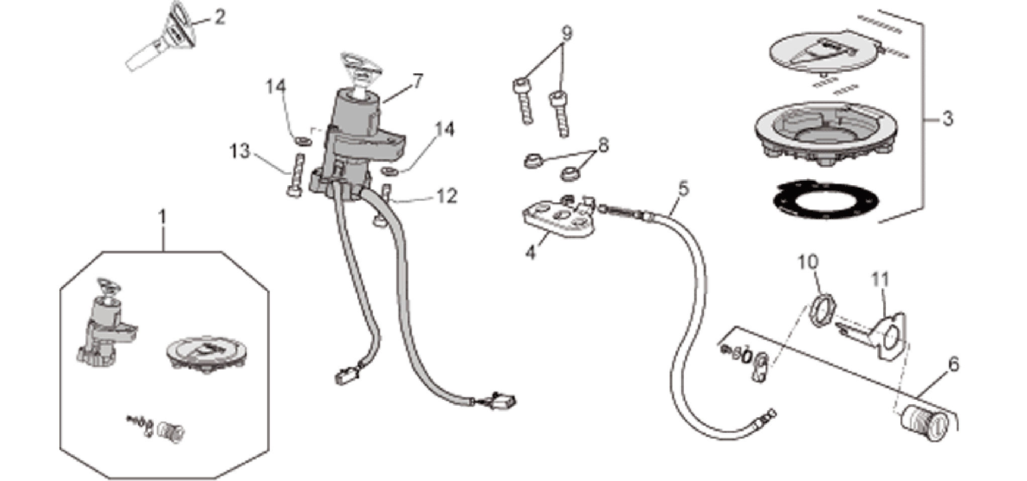 Lock hardware kit