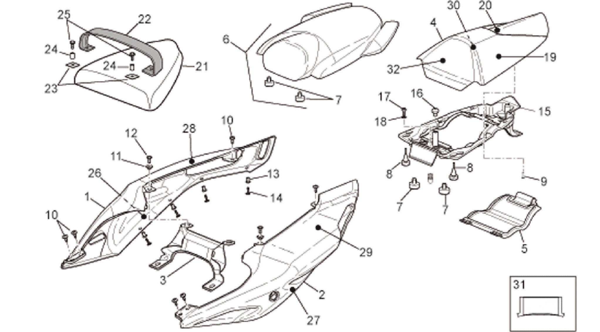 Rear body - Rear fairing