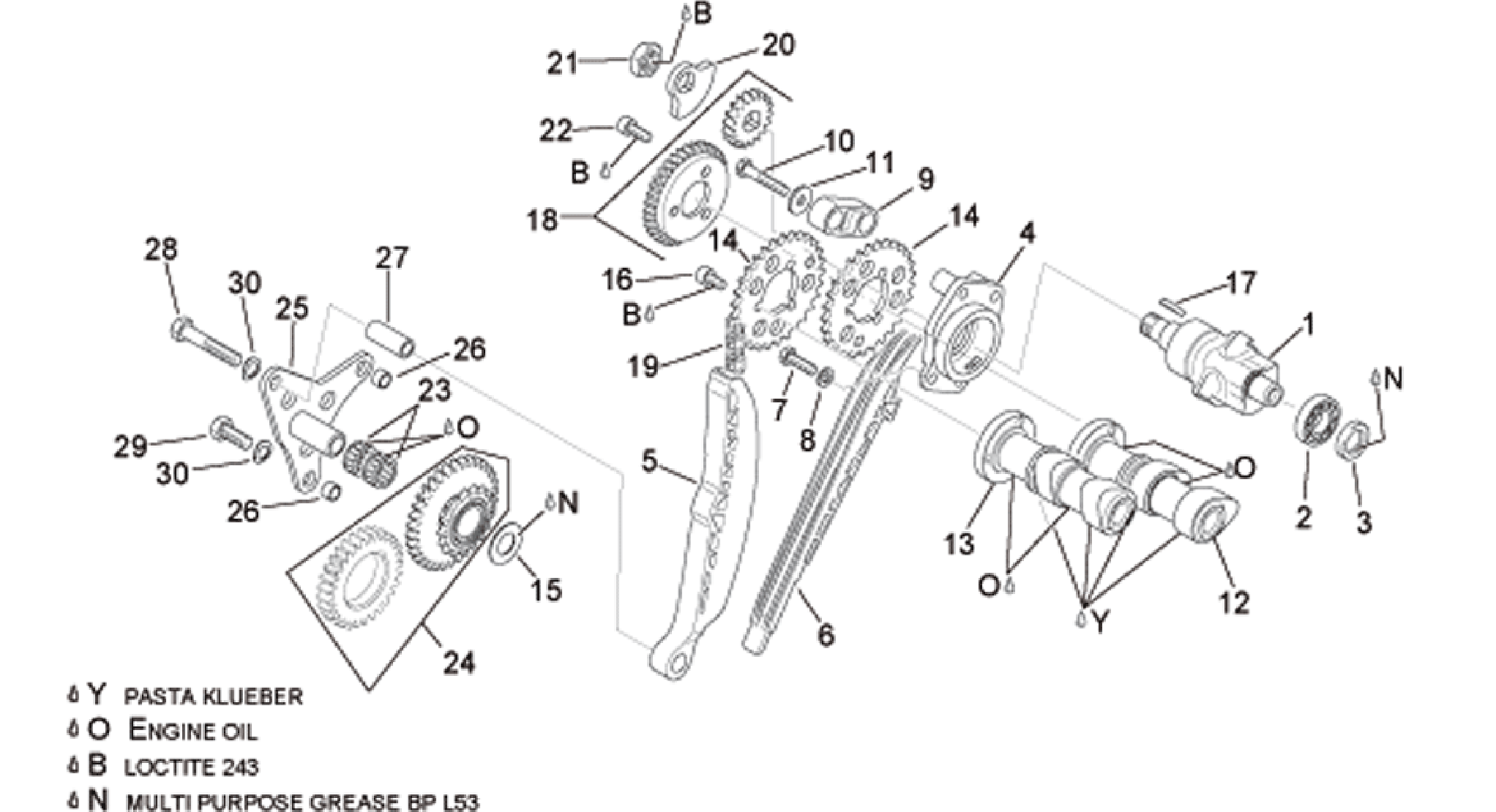 Rear cylinder timing system