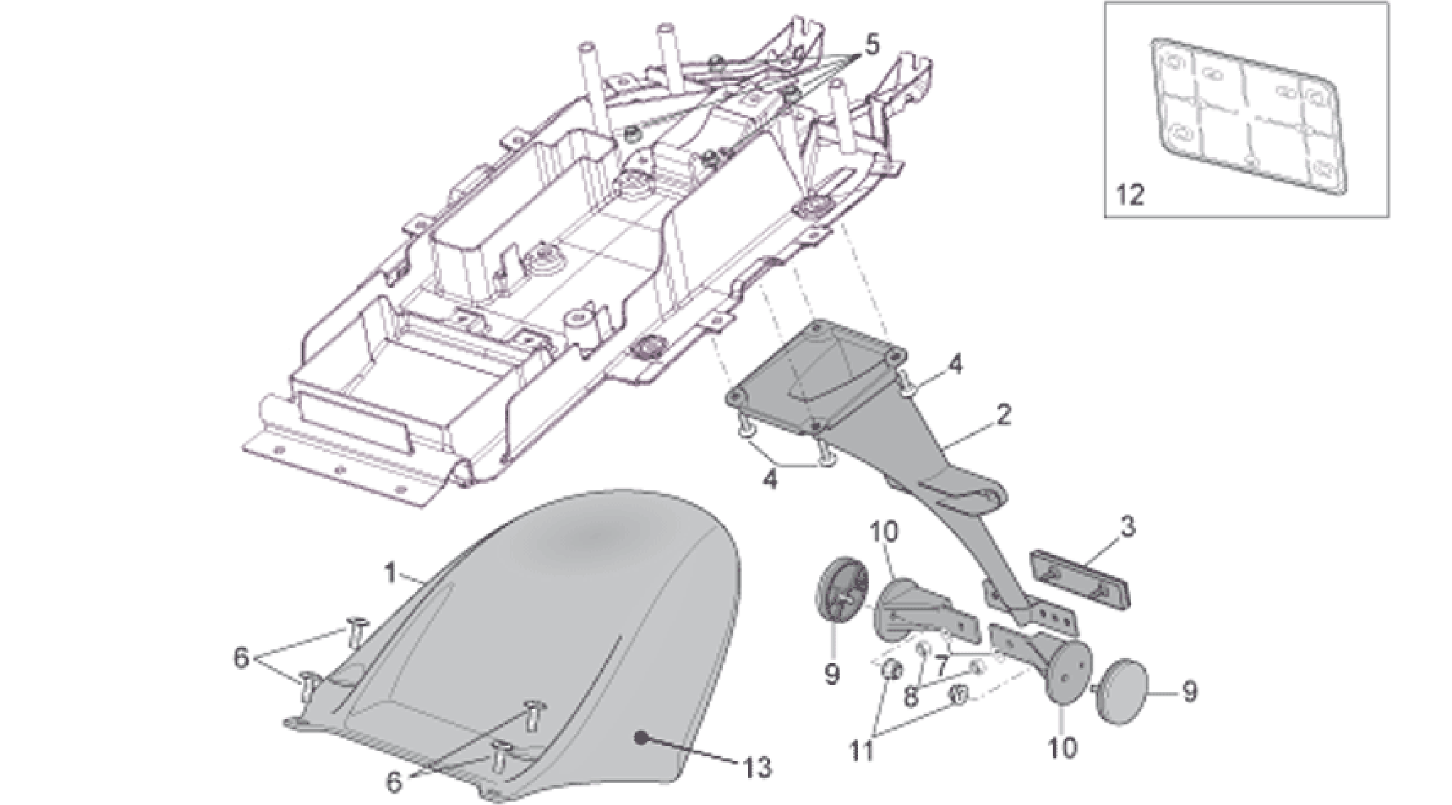 Rear mudguard