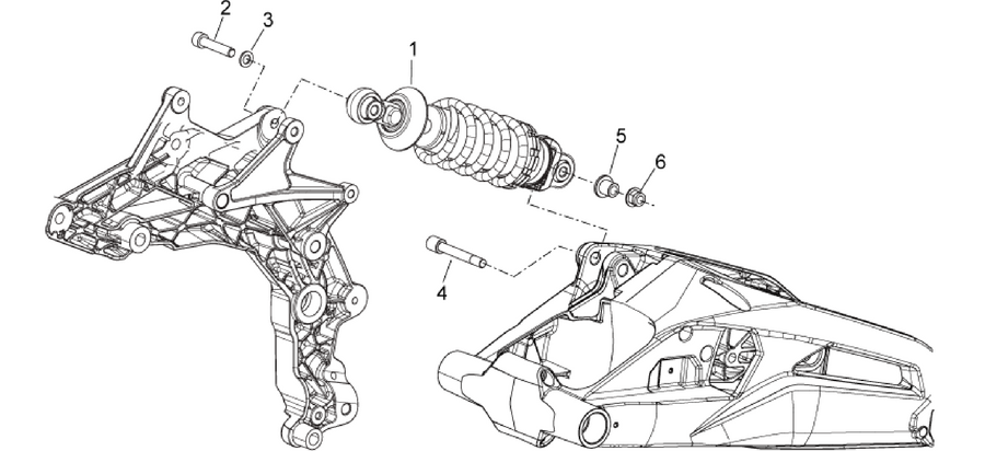Rear suspension - Shock absorber/s