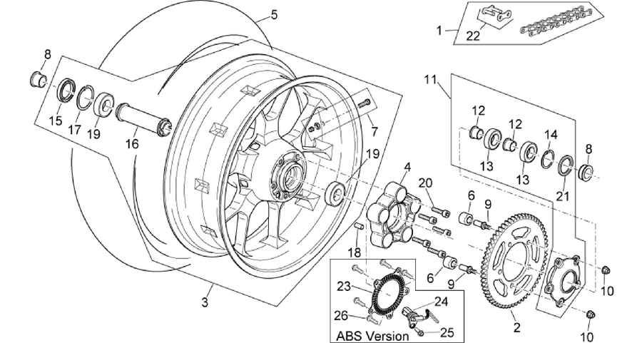 Rear wheel