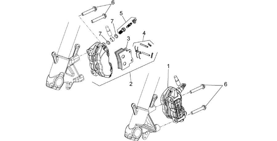 Front brake caliper