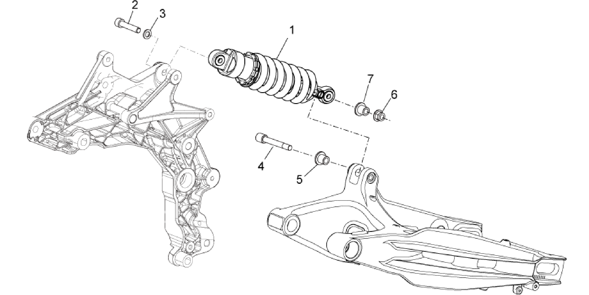 Rear suspension - Shock absorber/s