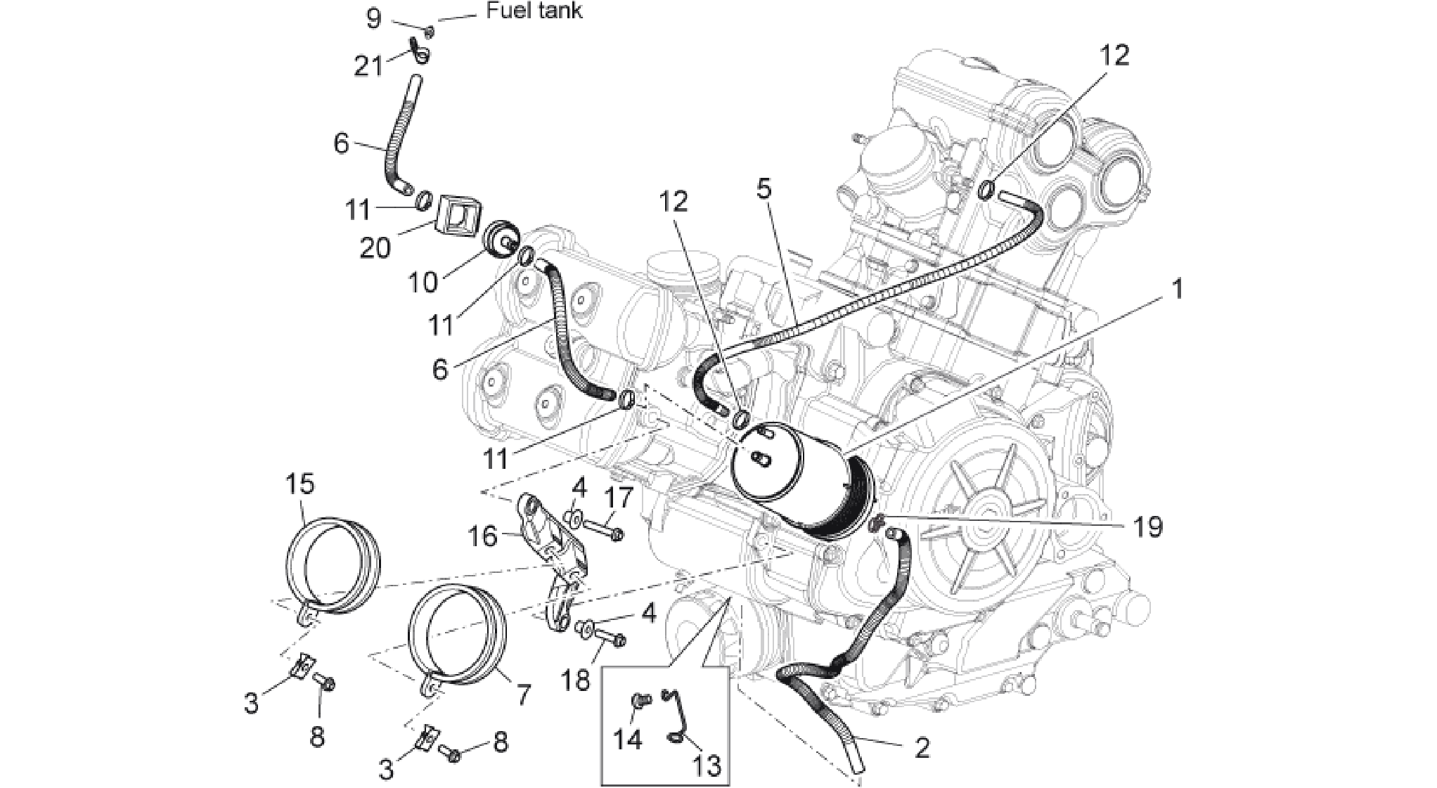 Fuel vapour recover system